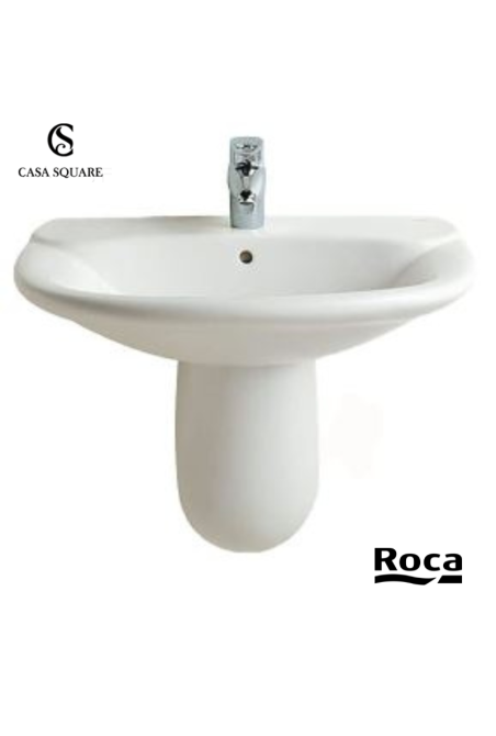 SET LAVABO GIRALDA 63CM AVEC SEMI COLONNE BLANC