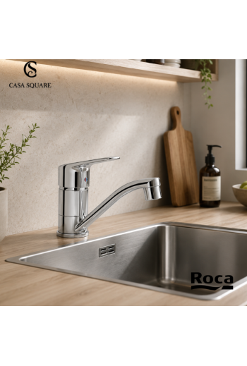 MITIGEUR EVIER CORAL AVEC BEC TUBE 143MM CHROME (SUR STOCK)