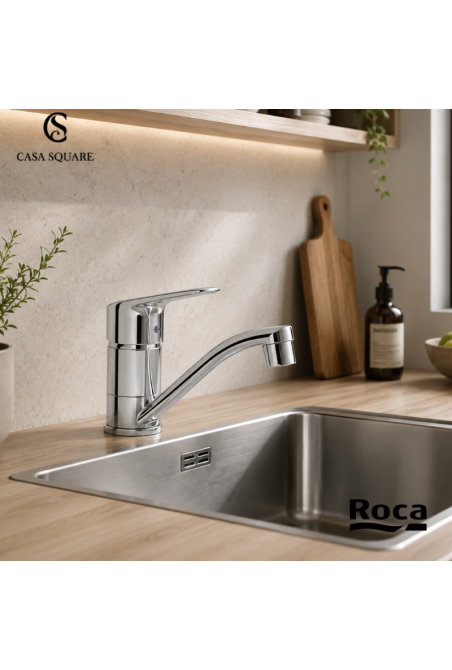 MITIGEUR EVIER CORAL AVEC BEC TUBE 143MM CHROME (SUR STOCK)