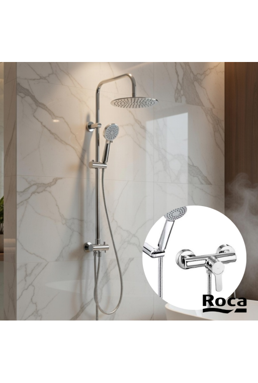 SET COLONNE DE DOUCHE AVEC MITIGEUR L20 ET RAINSHOWER REM354EC20X