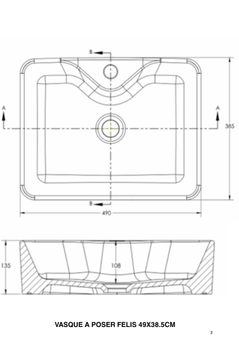 Vasque a poser Nuevabno pour salle de bain moderne