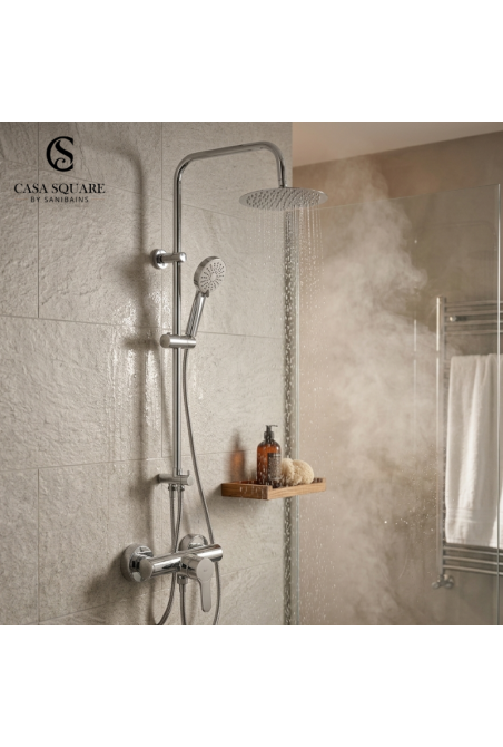 SET COLONNE DE DOUCHE AVEC MITIGEUR L20 ET RAINSHOWER REM354EC20X