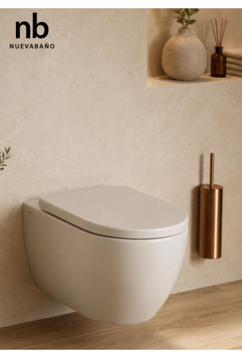Cuvette suspendue Vega Square avec abattant Soft Close | WC suspendu design