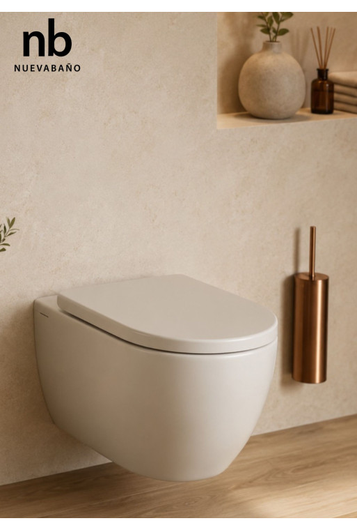 Cuvette suspendue Vega Square avec abattant Soft Close | WC suspendu design