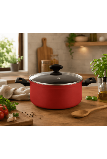 Marmite fagor Maxima Rouge ave couvercle 24 cm