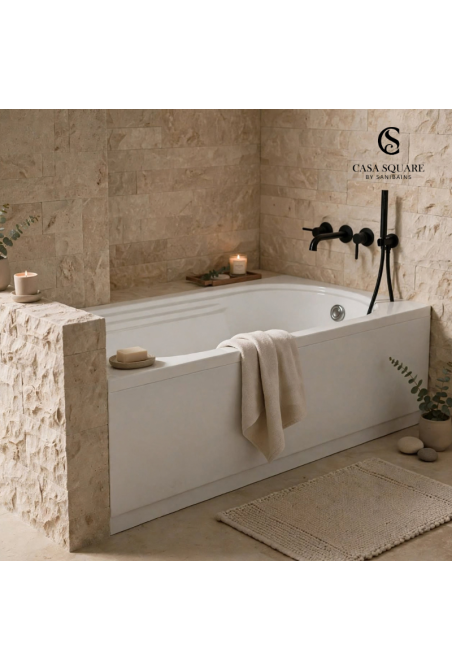 SET BAIGNOIRE CHRISTINA 170X70CM AVEC TABLIER ET BONDE VIDANGE A504KMV