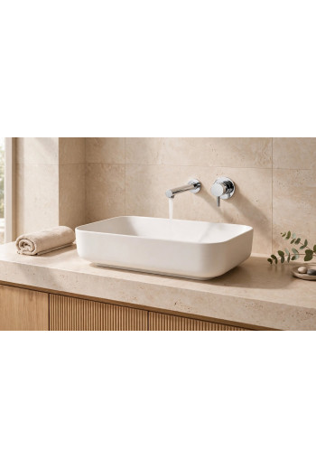 PACK VASQUE A POSER EVONA AVEC MITIGEUR LAVABO 2 TROUS