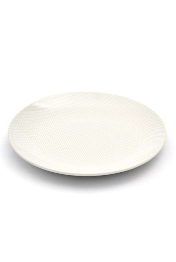 Set de 6 assiettes plates PEARL en porcelaine