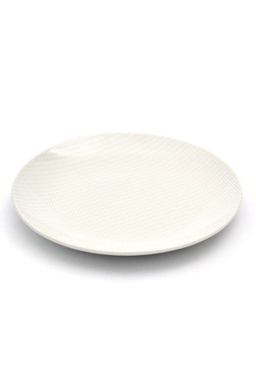 Set de 6 assiettes plates PEARL en porcelaine