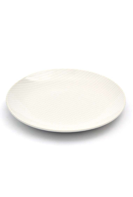 Set de 6 assiettes plates PEARL en porcelaine