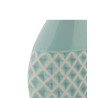 Vase bleu en porcelaine avec relief H:26,5 cm