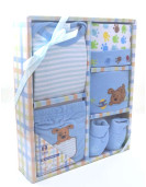 Coffret vêtements bébé bleu (0-3 mois)
