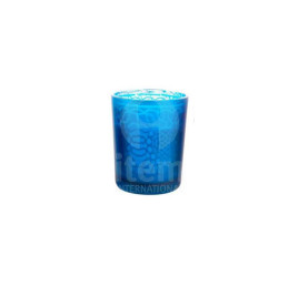 Bougie ORIENTAL en verre bleu