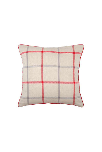 Coussin PURPY rouge en coton 50 x 50 cm