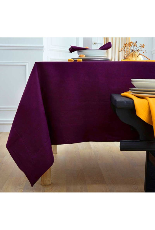 Nappe NELSON 145X300 cm aubergine