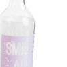 Bouteille LED en verre SMILE 7,5X28 cm violet