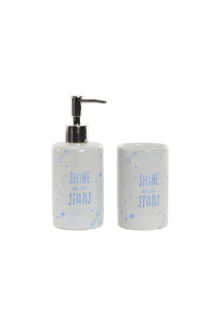 Set de 2 accessoires de salle de bain STARS en céramique