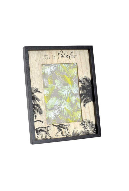 Cadre photo BLACK PARADISE en bois 10X15 cm noir