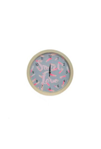 Horloge murale beige SWEET LOVE 25 cm