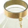 Vase gris GOLDEN CHIC en verre 14,5X18,5 cm
