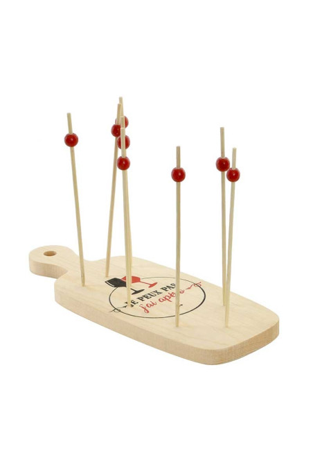 SET de Planche apéritive JE PEUX PAS  en bois