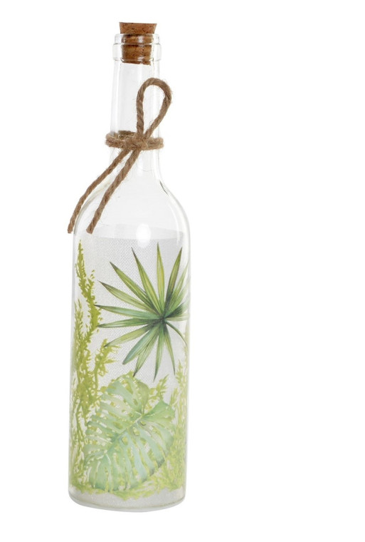 LED BOUTEILLE DE DECORATION FEUILLE 7,3X7,3X29