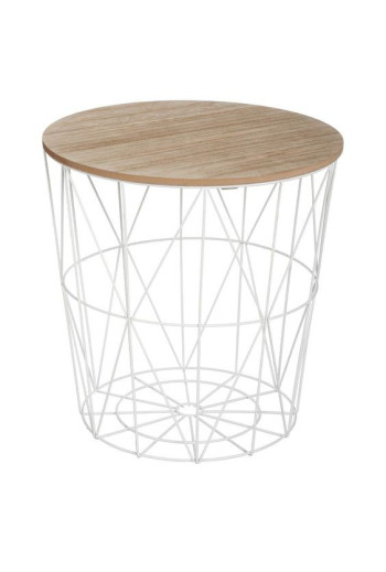 Table basse en métal blanc moyen modél