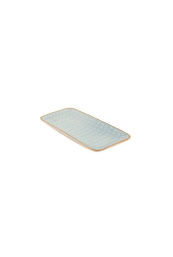 Vide poche en porcelaine Bleu  23X12,5 cm
