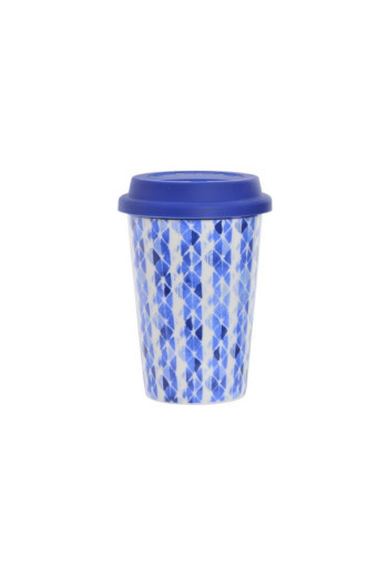 Mug avec couvercle en porcelaine 400ML.