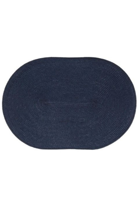 Sous plat ovale en bleu