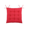 Galette de chaise USED en rouge 40x40 cm