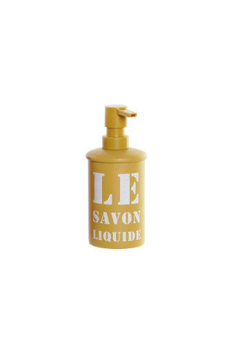 Distribeuteur de savon en MÉTAL JAUNE 260ML