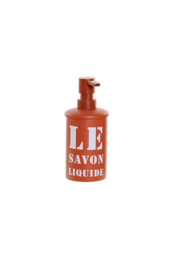 Distribeuteur de savon en MÉTAL ORANGÉ 260ML