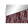 MIROIR FLECOS EN rouge bordeaux  31X1X37 cm