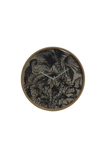 Horloge mural Tropical Naturel en MDF 40X5X40 cm