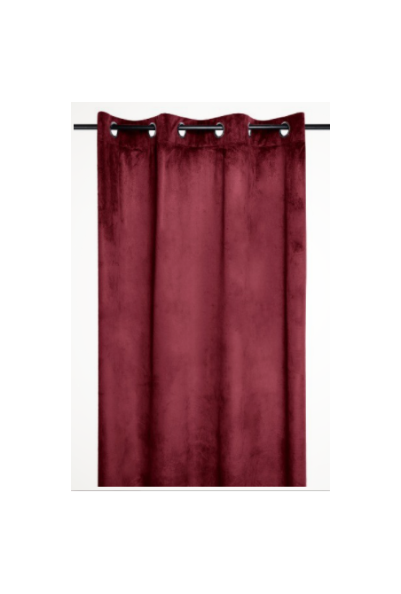 RIDEAU DANAE EN ROUGE 140X260CM