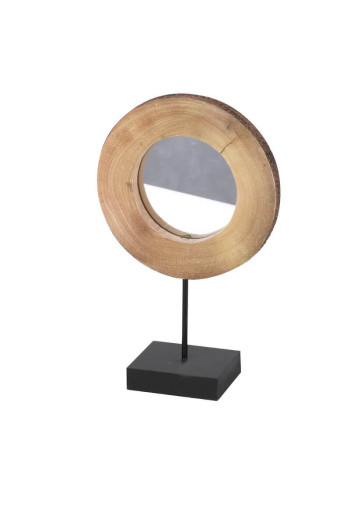 Miroir Rondin de Bois – Petit Modèle –
