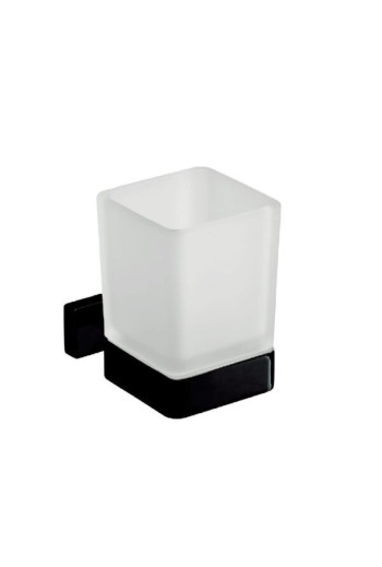 PORTE VERRE LEA NOIR MAT