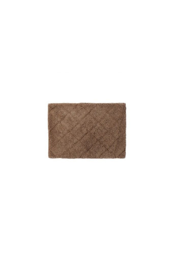 TAPIS DE BAIN  LOSANGE  EN MARRON  60X40cm