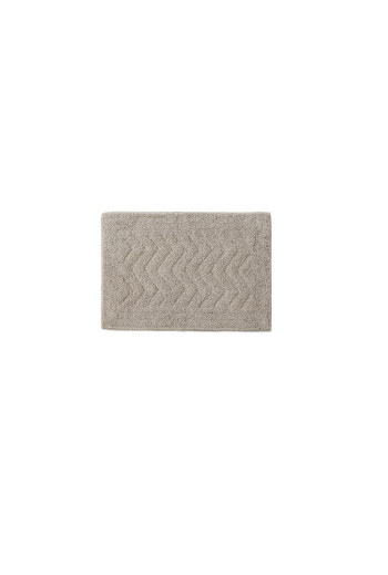 TAPIS DE BAIN  ZIGZAG EN GRIS 60X40X0,5 cm