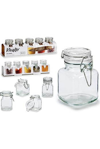 SET DE 5 POTS HERMETIQUIE 90 ml