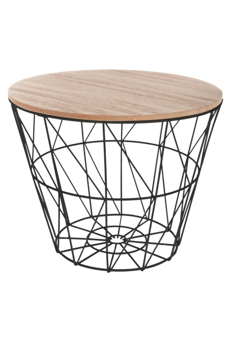 Table basse filaire Noire PM