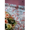 Housse de couette 220x240 cm  flora rose+ 2 taies d'oreiller