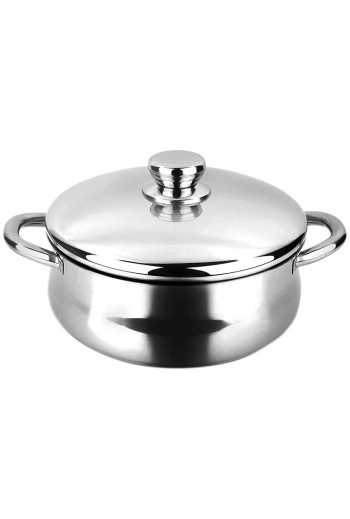 Casserole Silverinox avec couvercle 28 cm