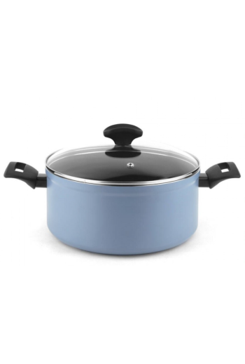 Casserole Maxima Bleue avec couvercle 20 cm