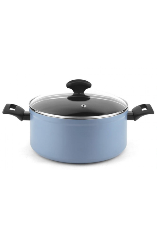Casserole Maxima Bleue avec couvercle 24 cm Casserole Maxima Bleue avec couvercle 24 cm
