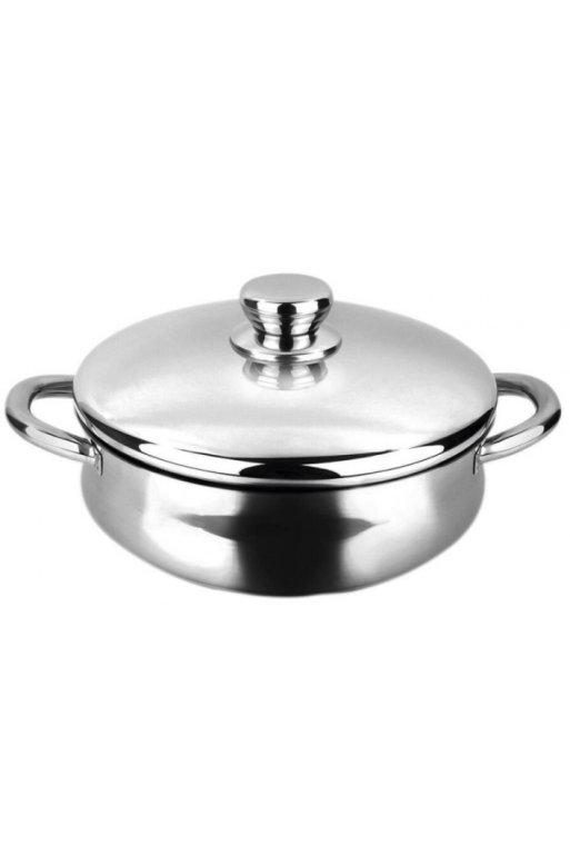 casserole Fagor Silverinox Low avec couvercle 24 cm