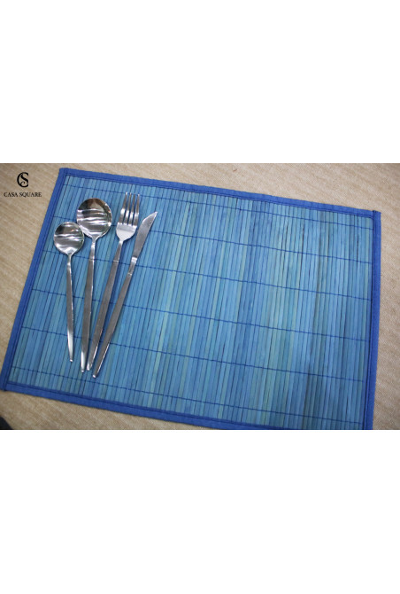 SET TABLE FLASHY  BLEU  45*30 cm