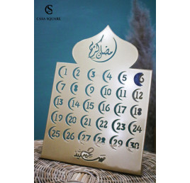 Calendrier ramadan en métal