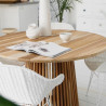 Table salle à manger ronde D 1 m H75 cm en bois